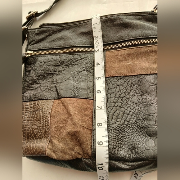 LEATHER PATCHWORK PURSE - Picture 6 of 10